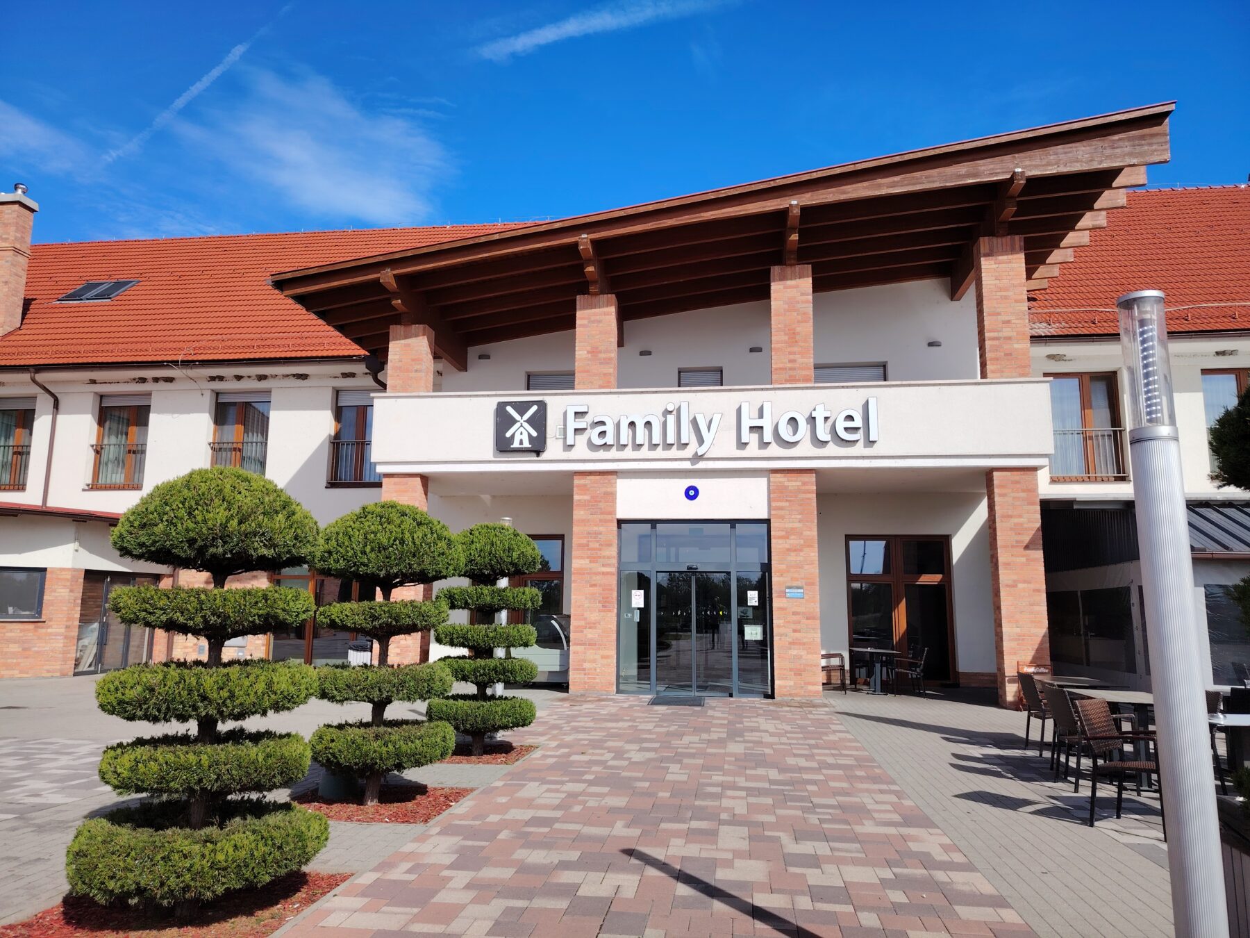 Resting area on highway in Hungary
