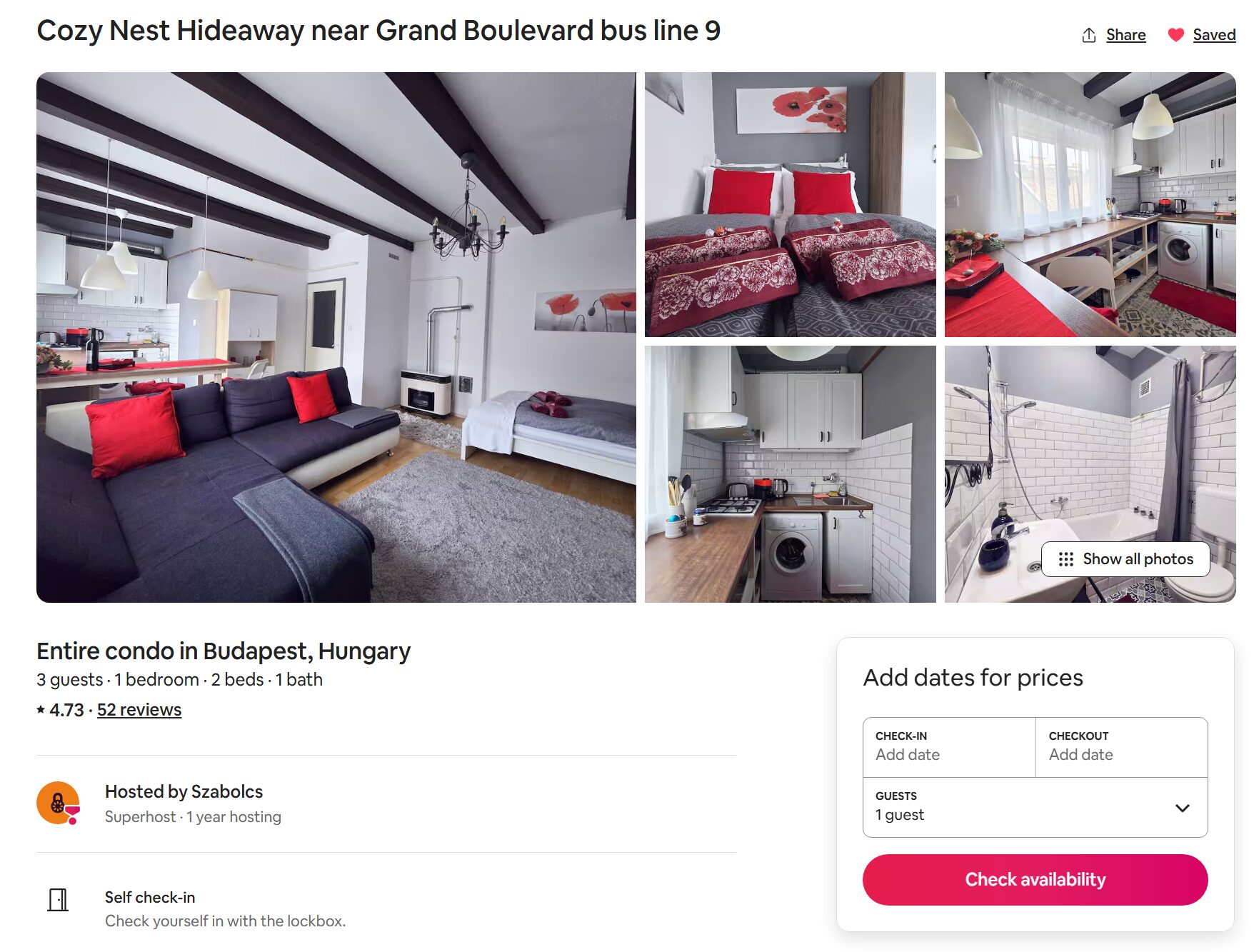 Airbnb 宿のリスティング